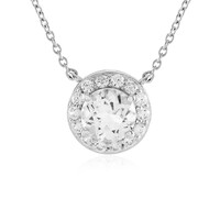 Collier en argent et Topaze blanche