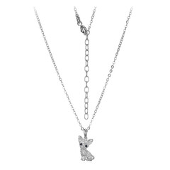 Collier en argent et Topaze blanche