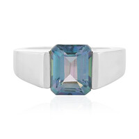 Bague en argent et Quartz océan