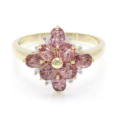 Bague en or et Saphir Padparadscha non chauffé (AMAYANI)