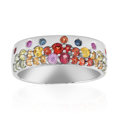 Bague en argent et Saphir