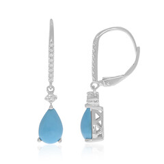 Boucles d'oreilles en or et Turquoise arizona (CIRARI)