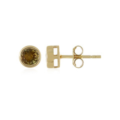 Boucles d'oreilles en or et Tanzanite jaune