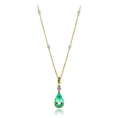 Collier en or et Emeraude de Colombie (CIRARI)