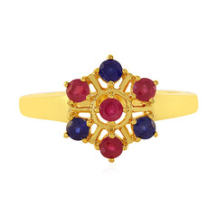 Bague en argent et Rubis de Madagascar