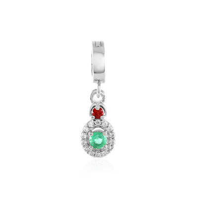 Pendentif en argent et Emeraude de Russie