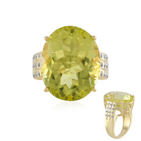 Bague en argent et Quartz citron