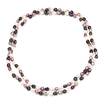 Collier en argent et Perle blanche de culture d'eau douce (TPC)