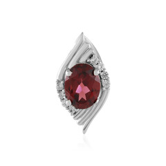 Pendentif en argent et Grenat du Mozambique