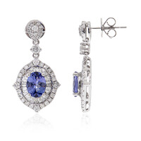 Boucles d'oreilles en or et Tanzanite AAA (CIRARI)