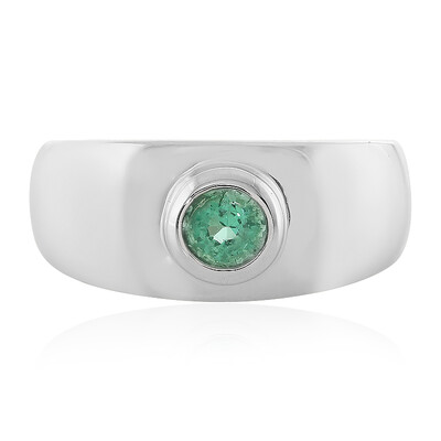 Bague en argent et Emeraude d'Ethiopie