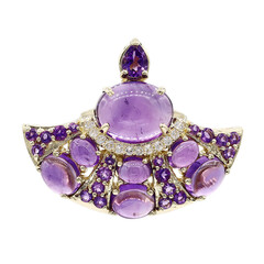 Pendentif en or et Améthyste