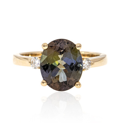 Bague en or et Tanzanite non chauffée (CIRARI)