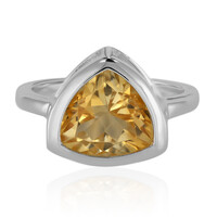 Bague en argent et Citrine