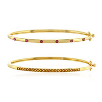 Bracelet en argent et Rubis de Madagascar