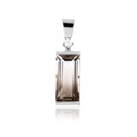 Pendentif en argent et Quartz multicolore