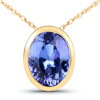 Collier en or et Tanzanite