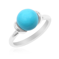 Bague en argent et Turquoise Sleeping Beauty (Anne Bever)