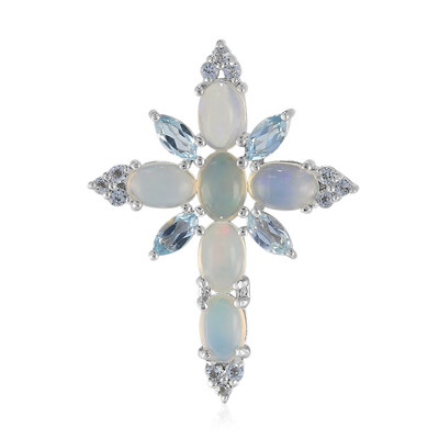 Pendentif en argent et Opale Welo