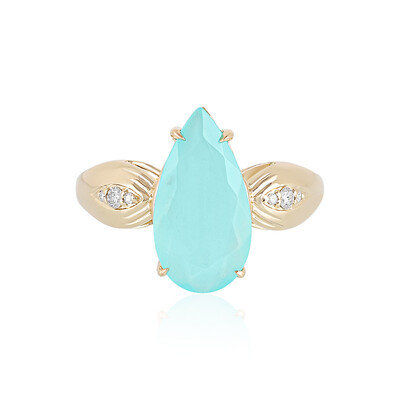Bague en or et Opale Paraïba (AMAYANI)