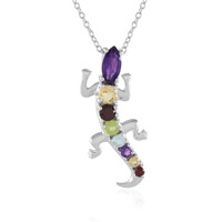 Collier en argent et Améthyste de Zambie
