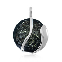 Pendentif en argent et Ambre baltique