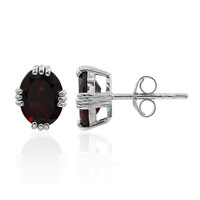 Boucles d'oreilles en argent et Grenat