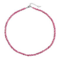 Collier en argent et Tourmaline rose