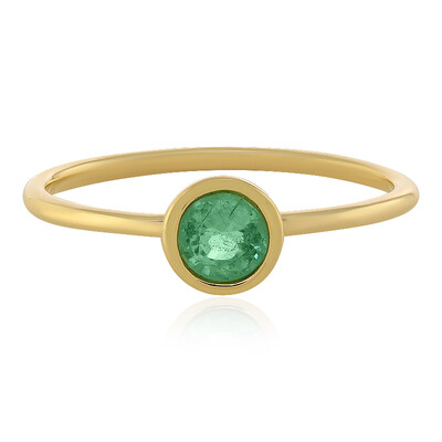 Bague en or et Emeraude d'Ethiopie