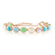 Bracelet en argent et Pierre de lune bleue (KM by Juwelo)