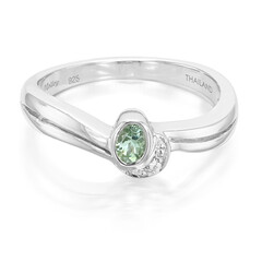 Bague en argent et Tourmaline Paraïba