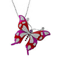 Collier en argent et Grenat Rhodolite (Dallas Prince Designs)