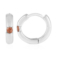 Boucles d'oreilles en argent et Andalousite