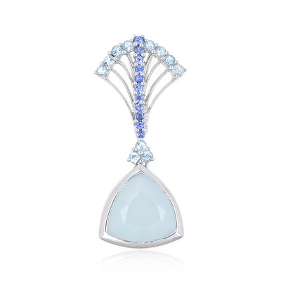Pendentif en or et Aigue-marine