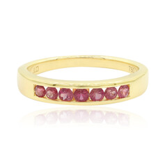 Bague en or et Béryl rouge