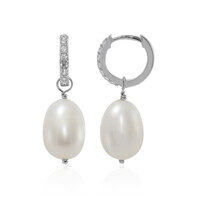 Boucles d'oreilles en argent et Perle de culture d'eau douce