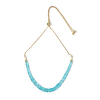 Bracelet en argent et Apatite