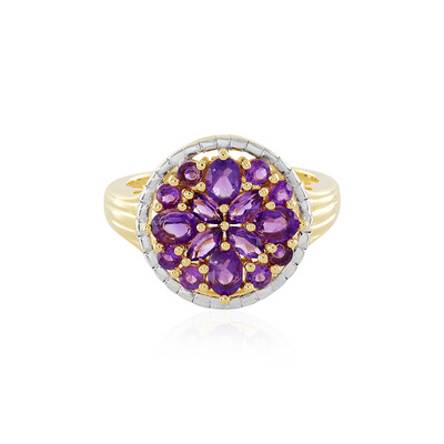 Bague en argent et Améthyste de Zambie