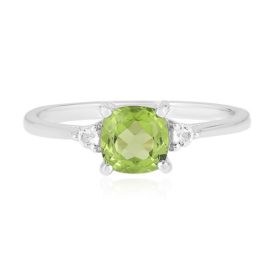 Bague en argent et Péridot
