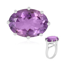Bague en argent et Améthyste d'Uruguay