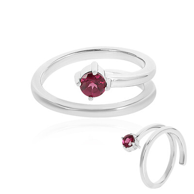 Bague en argent et Grenat Rhodolite