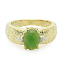 Bague en argent et Chrysoprase impériale