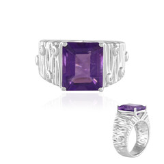 Bague en argent et Améthyste de Sibérie (de Melo)