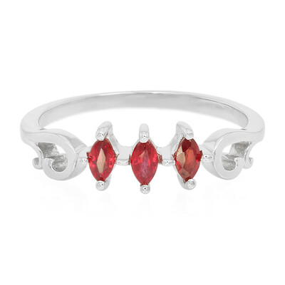 Bague en argent et Rubis de Tanzanie