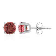 Boucles d'oreilles en argent et Tourmaline néon de Madagascar