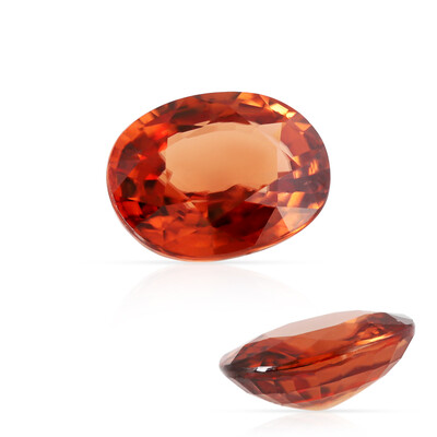 Gemme et Zircon rouge du soir 5,748 ct
