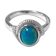 Bague en argent et Turquoise de Kingman