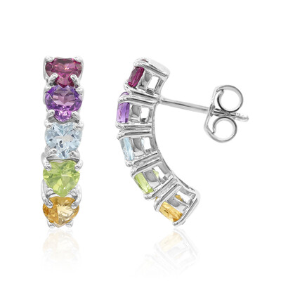 Boucles d'oreilles en argent et Grenat Rhodolite