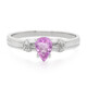 Bague en argent et Tourmaline cuprifère rose