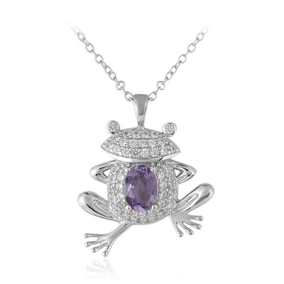 Collier en argent et Améthyste de Bolivie